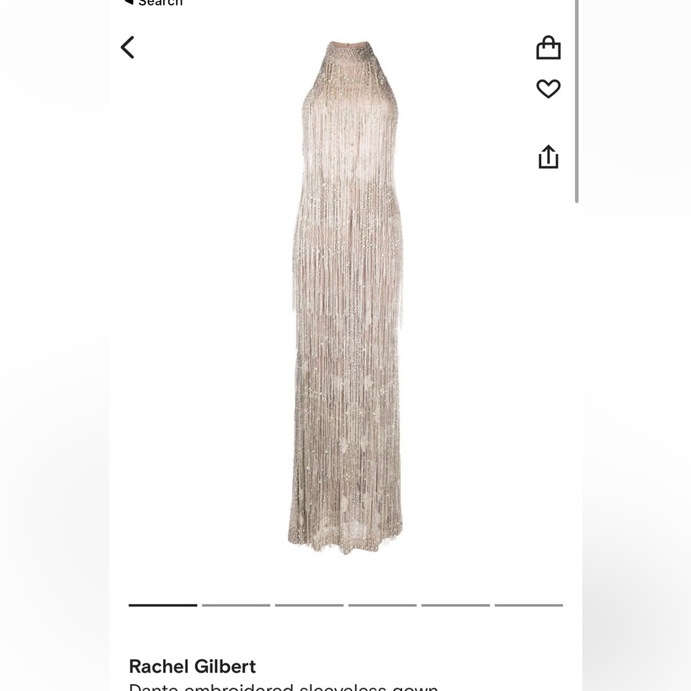 Rachel Gilbert crystal embelllished gown